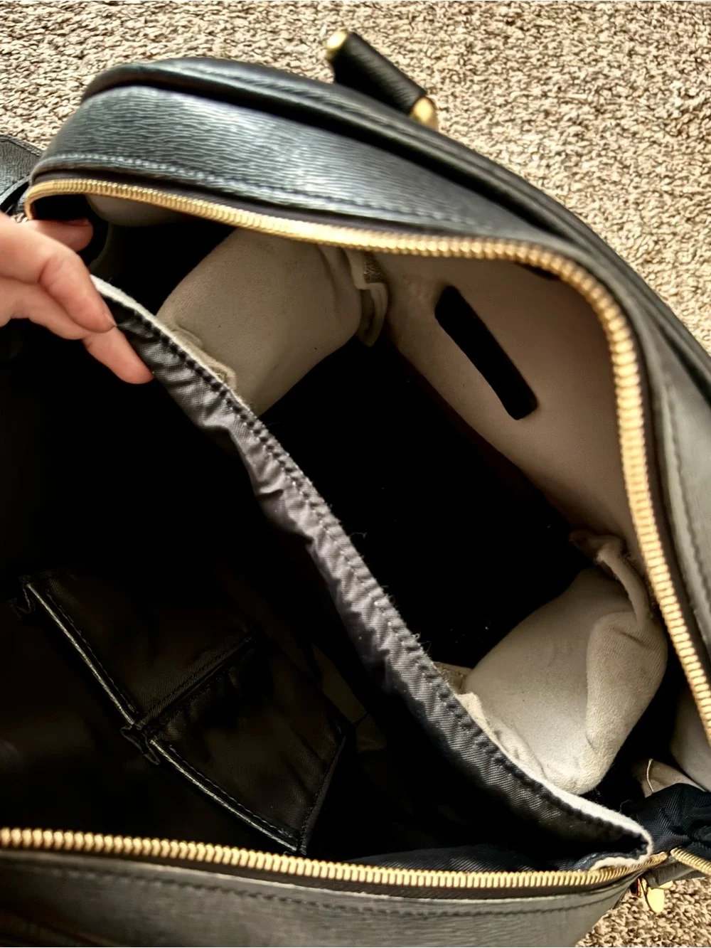 Ona Black Camera Bag Satchel Handbag